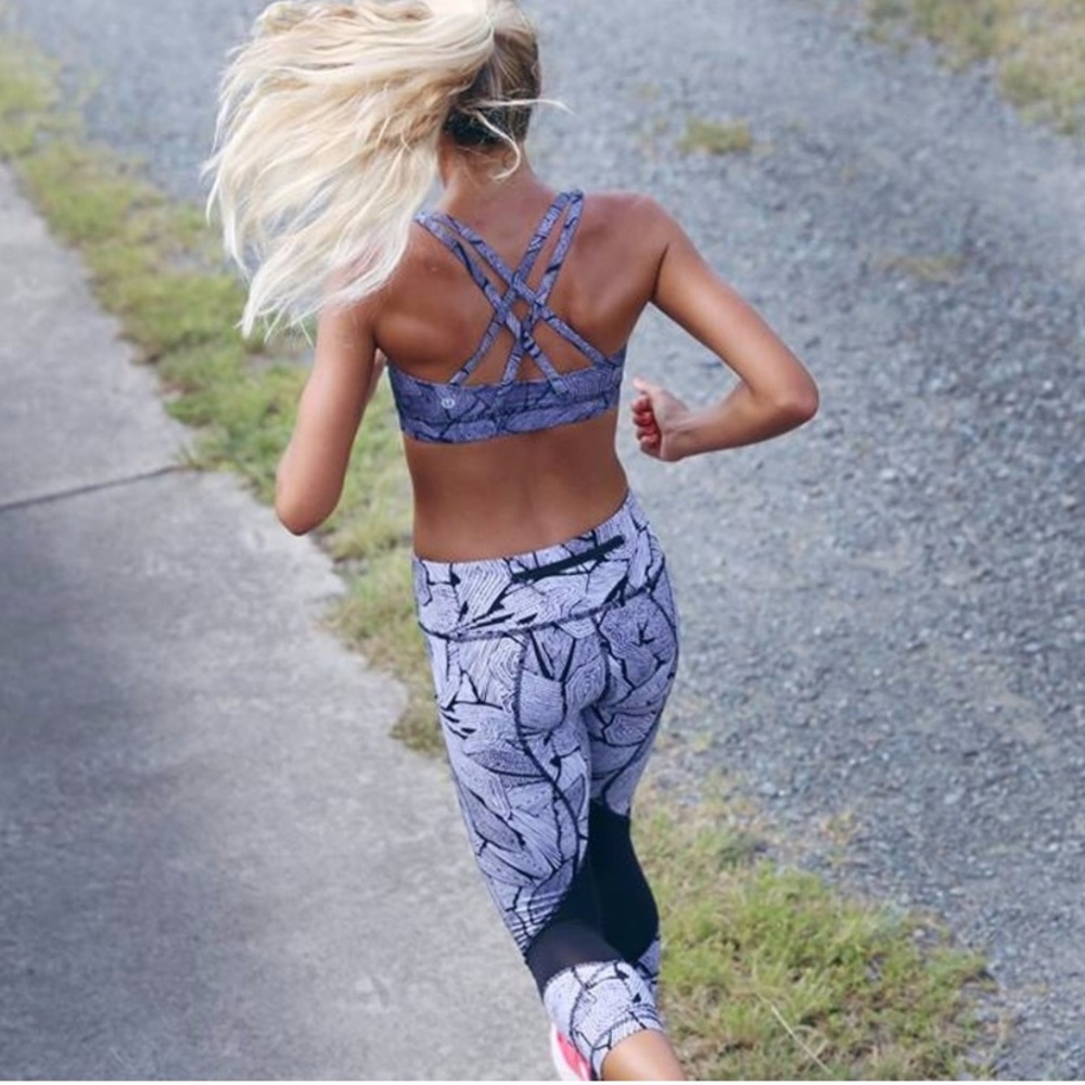 Lululemon Pace Rival Crops in Limited Edition Dottie Tribe